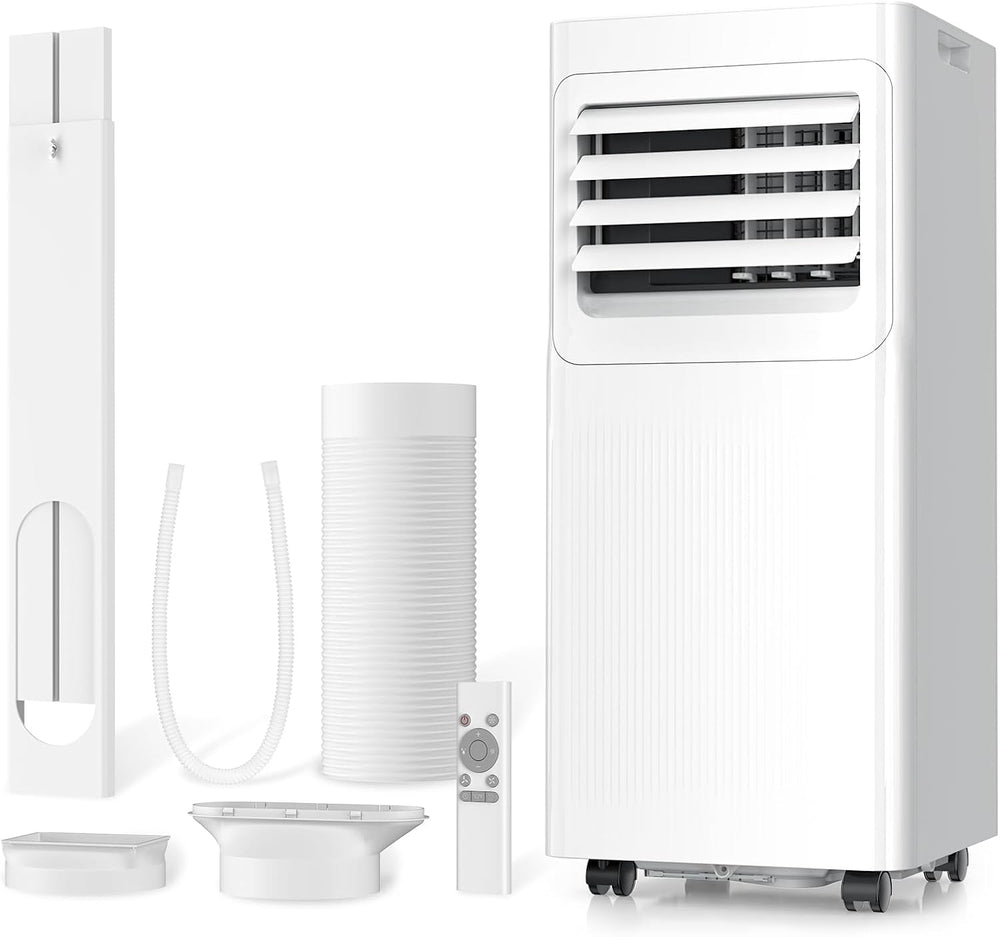 9000 BTU Portable Air Conditioner with Dehumidifier, Fan, Sleep Mode & Remote Control